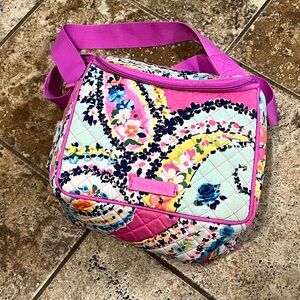 Vera Bradley Pink Baby Bag with Artistic Tie-Dye Design